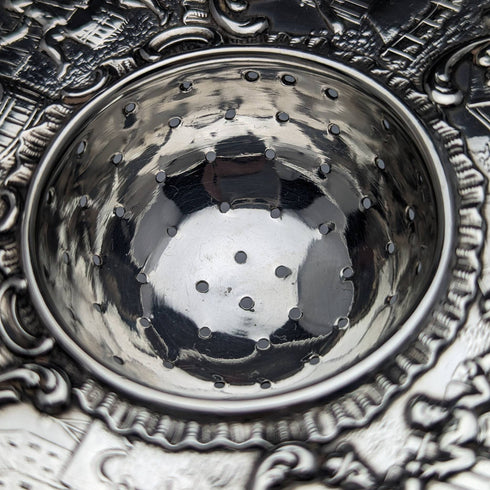 1900 British Antique Sterling Silver Tea Strainer 65g